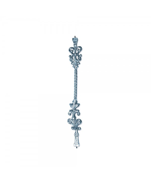 1-B Barrote curvo de aluminio para balcones