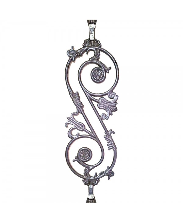 37-B Balaustre de aluminio con bases regulables