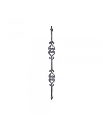 40-B Barrote con dibujos en aluminio fundido