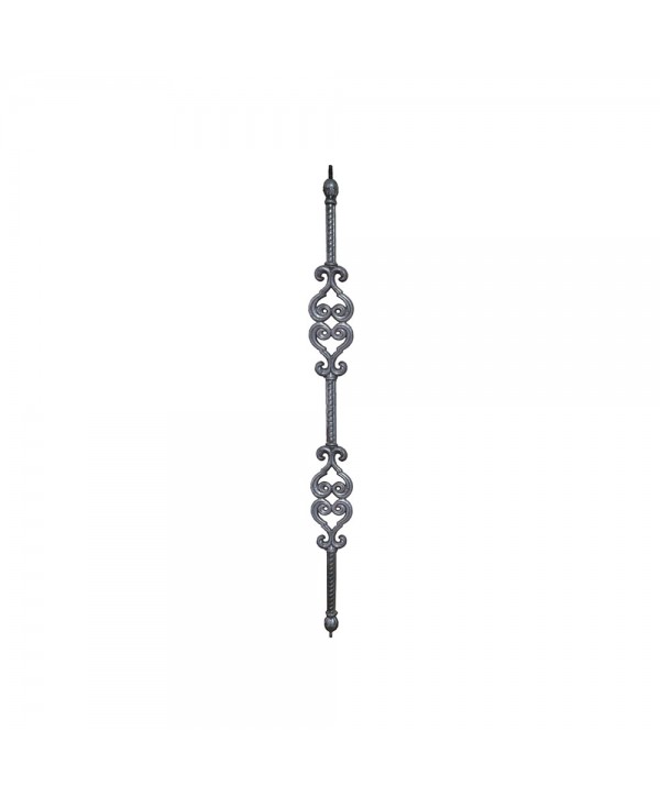 40-B Barrote con dibujos en aluminio fundido