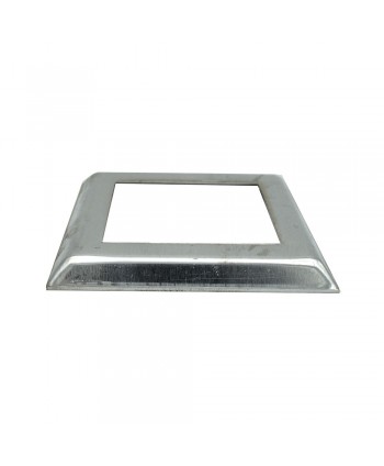 2-BASE cuadrada de aluminio para tubos y postes