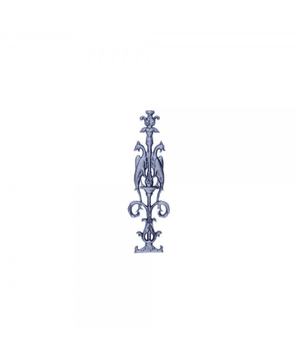 4-A Adorno de aluminio para puertas con dragones