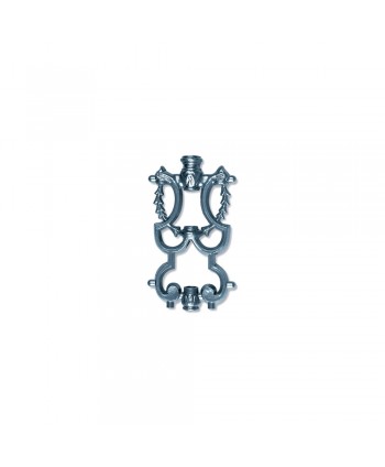 7-A Adorno para barrote redondo de aluminio