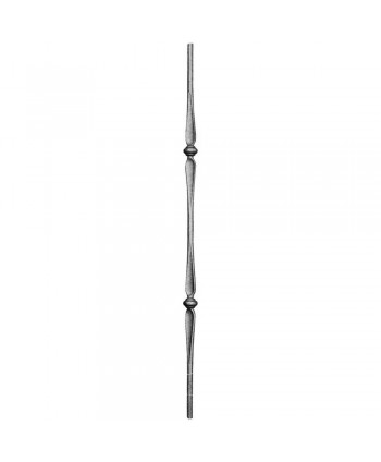 20-BF Balaustre con doble macolla de forja