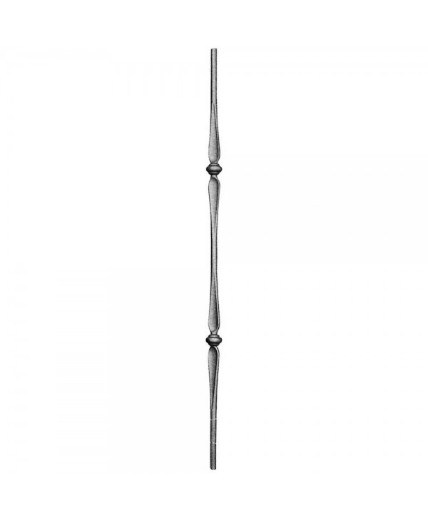 20-BF Balaustre con doble macolla de forja