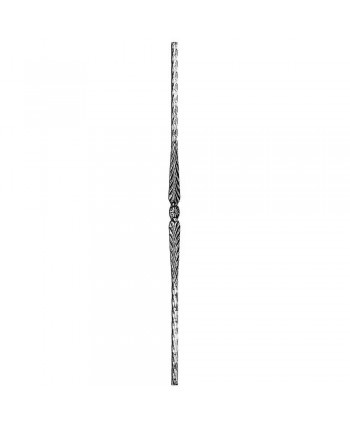 29-BF Barrote forjado con dibujo tipo espiga cobra