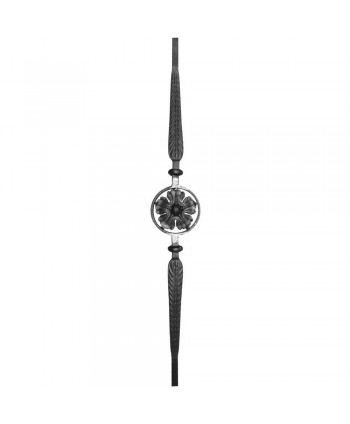 36-BF Balaustre con roseta de hierro forjado