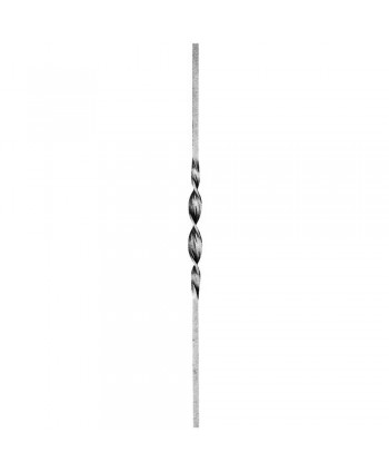 37-BF Balaustre con retorcido forjado central