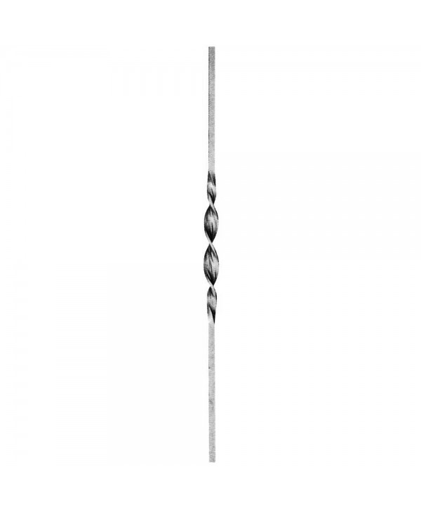 37-BF Balaustre con retorcido forjado central