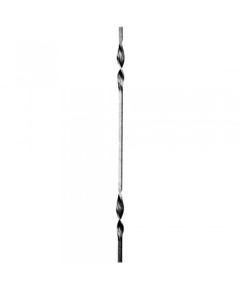 38-BF Balaustre con doble retorcido de forja