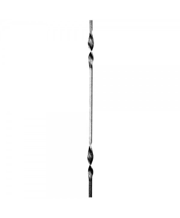 38-BF Balaustre con doble retorcido de forja