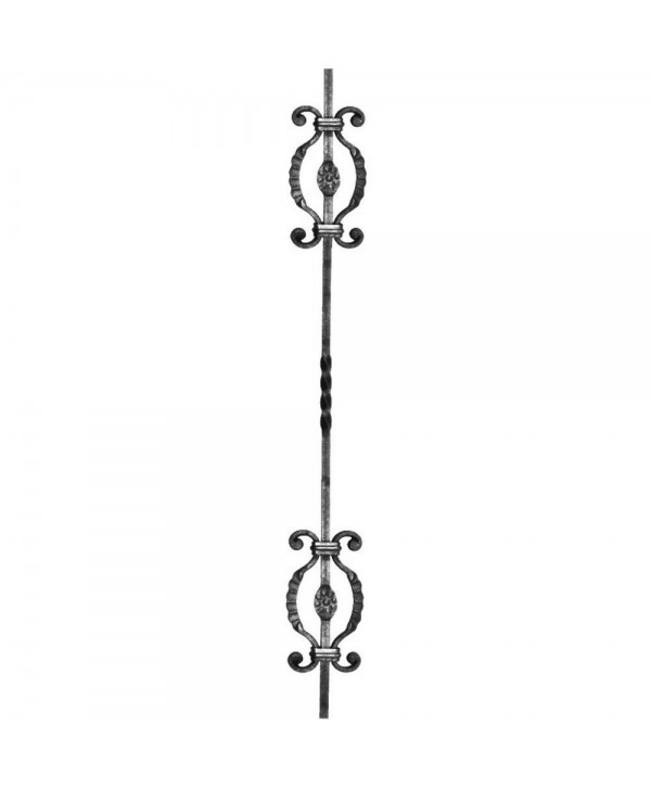 44-BF Barrote de forja artística para barandillas