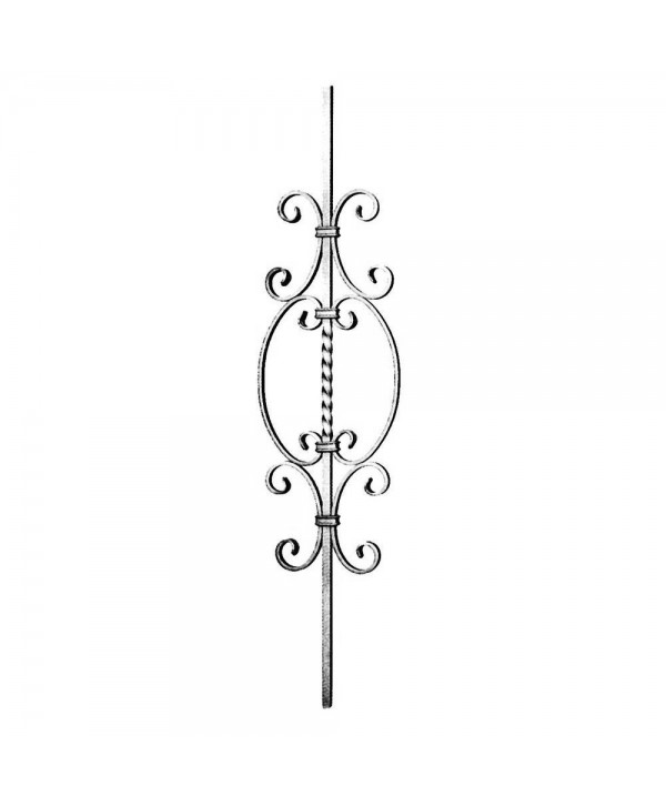 66-BF Balaustre forjado para puertas metálicas y rejas