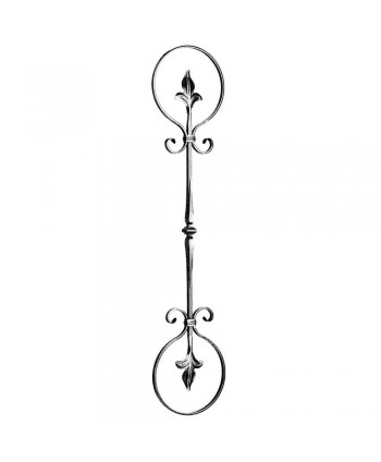 67-BF Balaustre con hojas y barrote forjado
