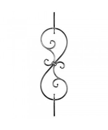 97-BF Barrote moderno de forja en redondo liso