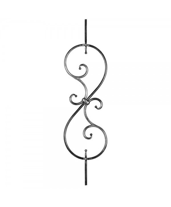 97-BF Barrote moderno de forja en redondo liso