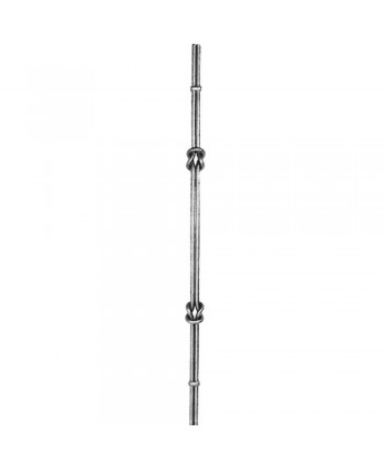 109-BF Balaustre doble nudo de forja artística