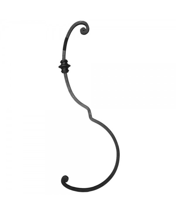 119-BF Barrote forjado en caliente con curva y macolla