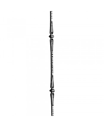 121-BF Barrote forjado para balcones y rejas