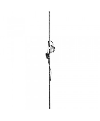 161-BF Balaustre para barandilla de forja con racimo uvas