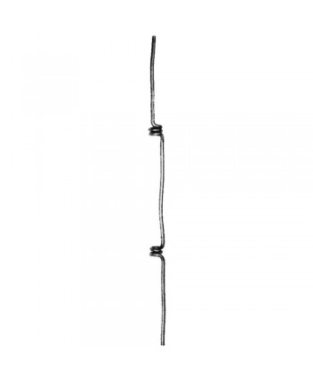 177-BF Balaustre de forja con doble rabo de gorrino