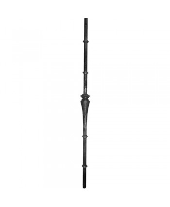 178-BF Barrote forjado rústico con anillas y pera