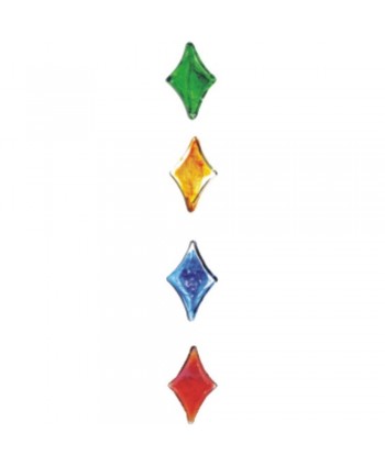 181-BF Colores cristales de barrotes con rombo