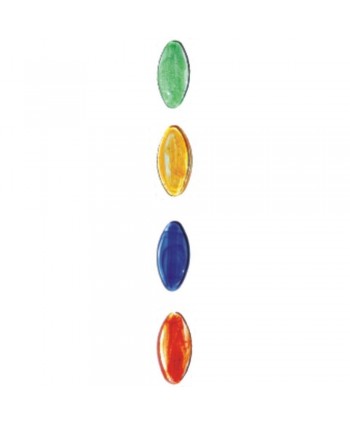 182-BF Colores óvalos cristal para barrotes forja