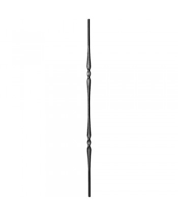 193-BF Balaustre sencilla con doble prensado de forja