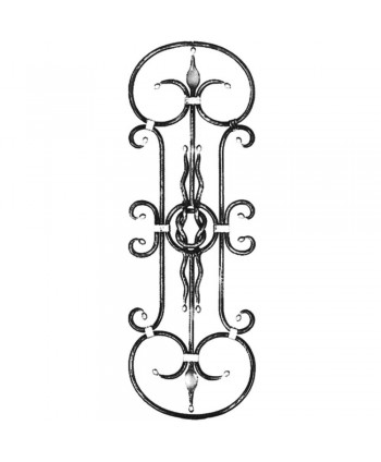 195-BF Balaustre de forja ornamental para cancela