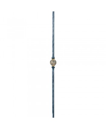 204-BF-G Barrote forjado con granito y latón