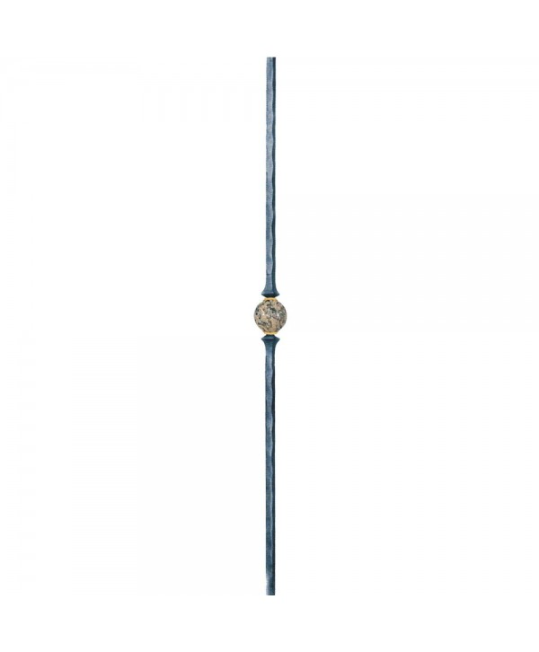 204-BF-G Barrote forjado con granito y latón