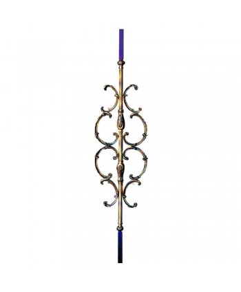 1-BL Barrote de latón ornamental con forja