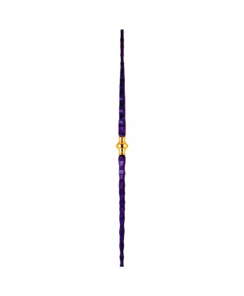 6-BL Balaustre de hierro con macolla central de laton