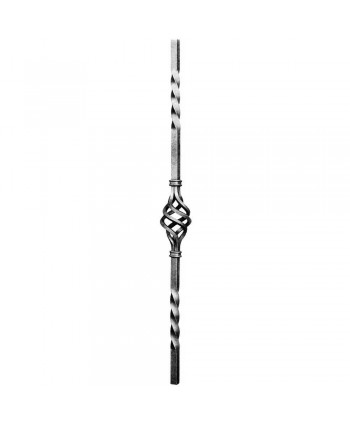 3-ARF Poste forjado para barandas de escalera