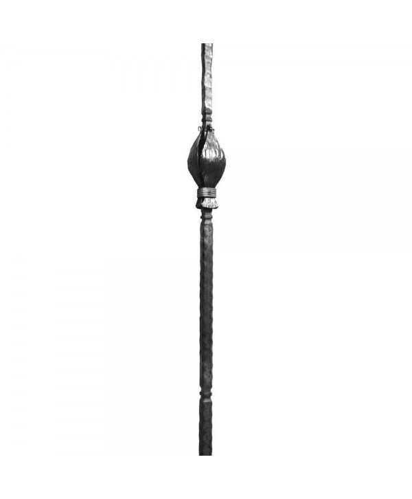 13-ARF Poste forjado con hojas para barandas