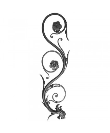 16-ARF Arranque tipo cenefa de forja con dragón