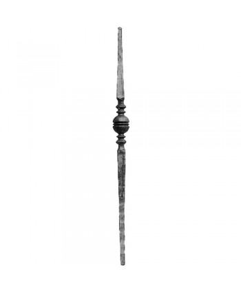 27-ARF Poste forjado con bola grande central