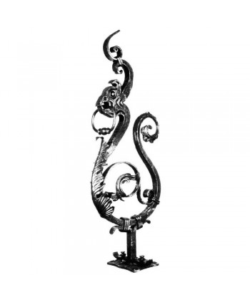 33-ARF Dragón forjado para inicio de escalera