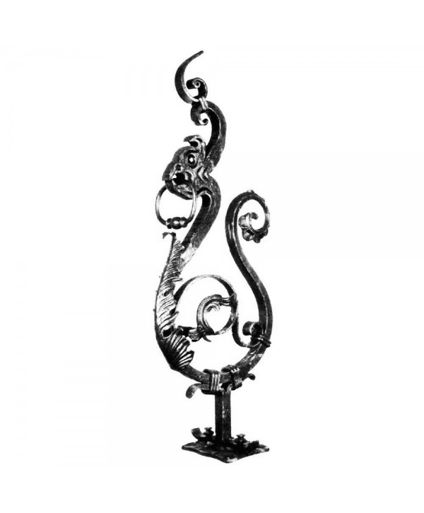 33-ARF Dragón forjado para inicio de escalera