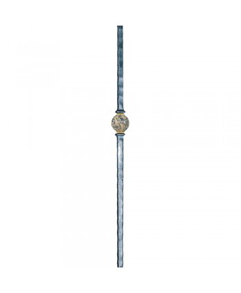 34-ARF-G Poste forjado con granito y latón