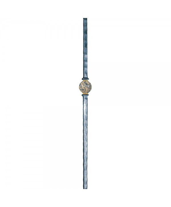 34-ARF-G Poste forjado con granito y latón