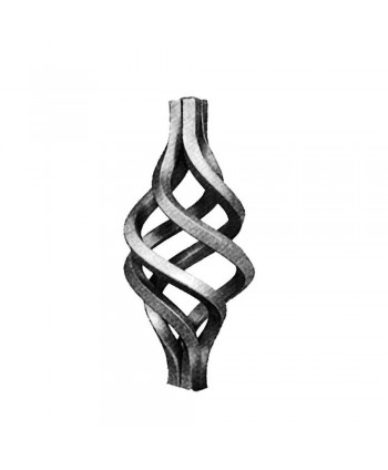 10-MF Piña de hierro forjado para barrotes y adornos