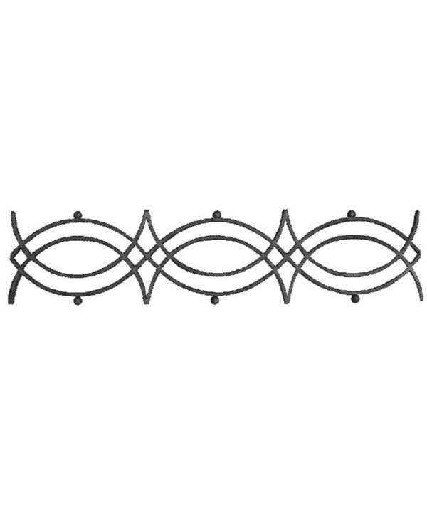 17-SF Cenefa forjada para cancelas y rejas