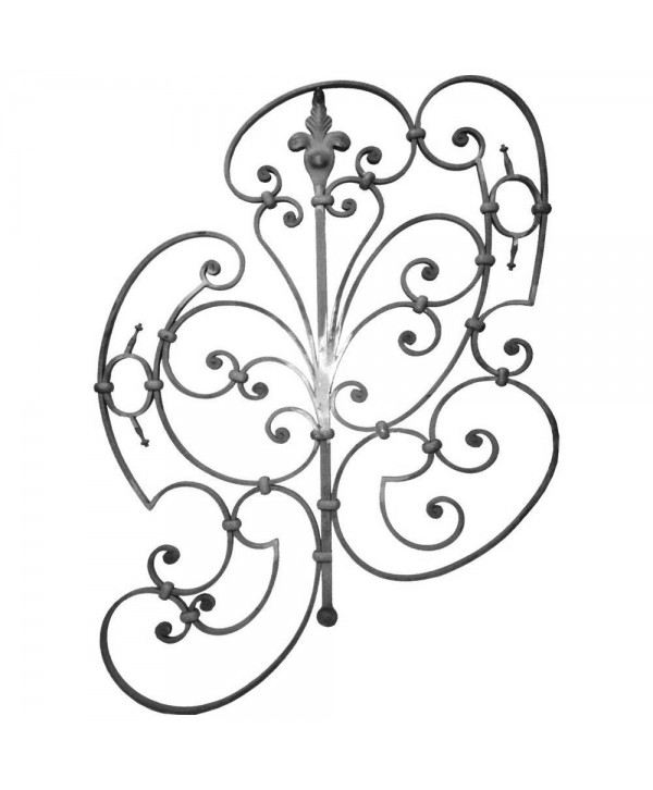 2-AF Adorno forjado para tramos inclinado de barandilla