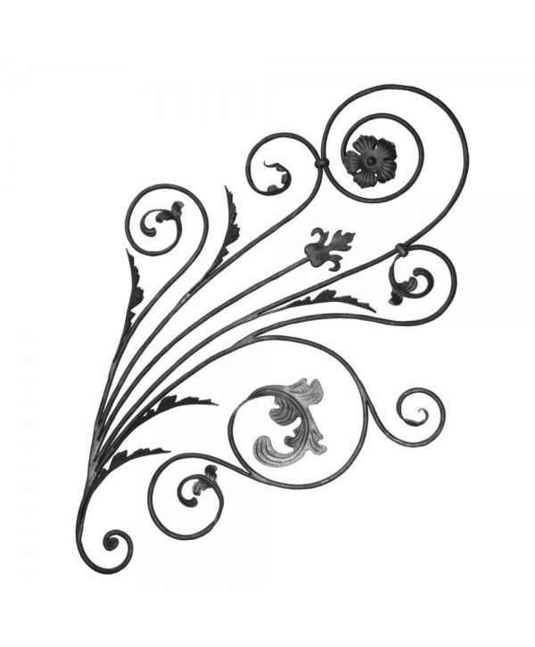 6-AF Adorno forjado para barandillas