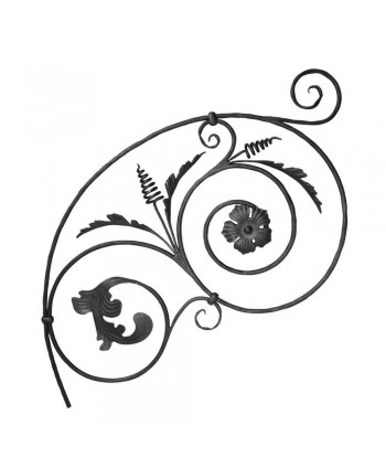 7-AF Panel de forja para barandas modernas