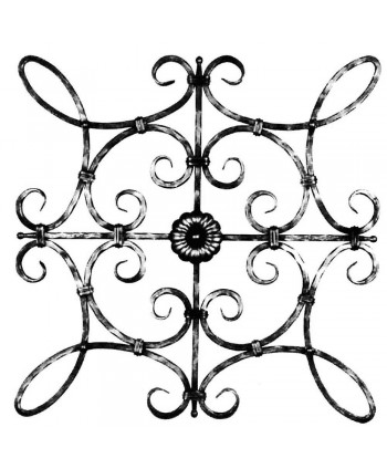 11-AF Adorno decorativo de forja para verjas