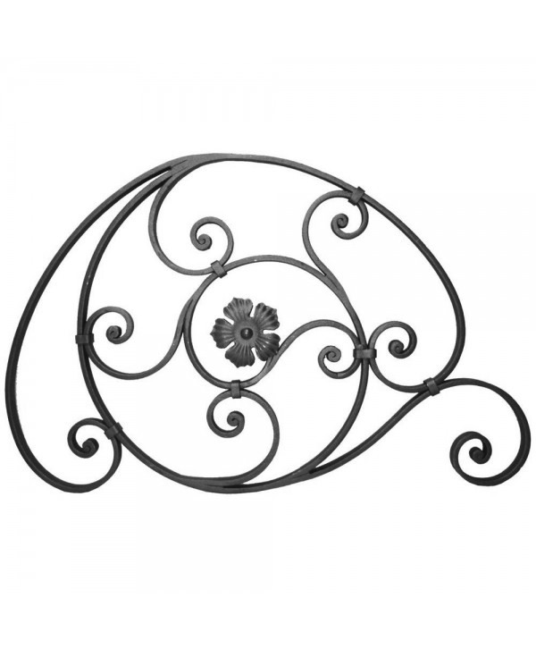 13-1-AF Adorno forjado para barandas de lujo