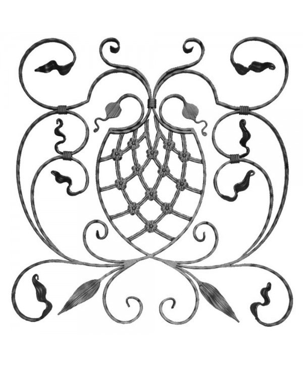 16-AF Adorno de forja para barandillas de subida